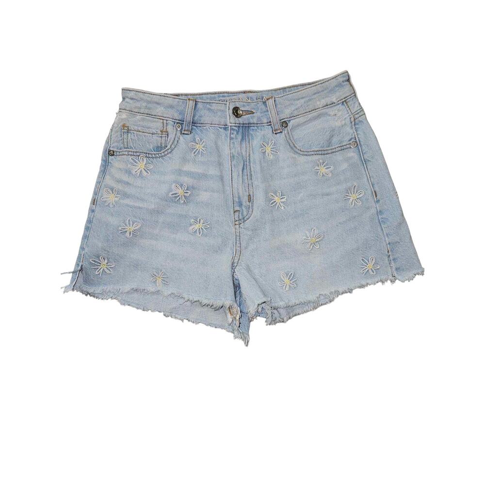 American eagle size 4 high waisted flower shorts b4